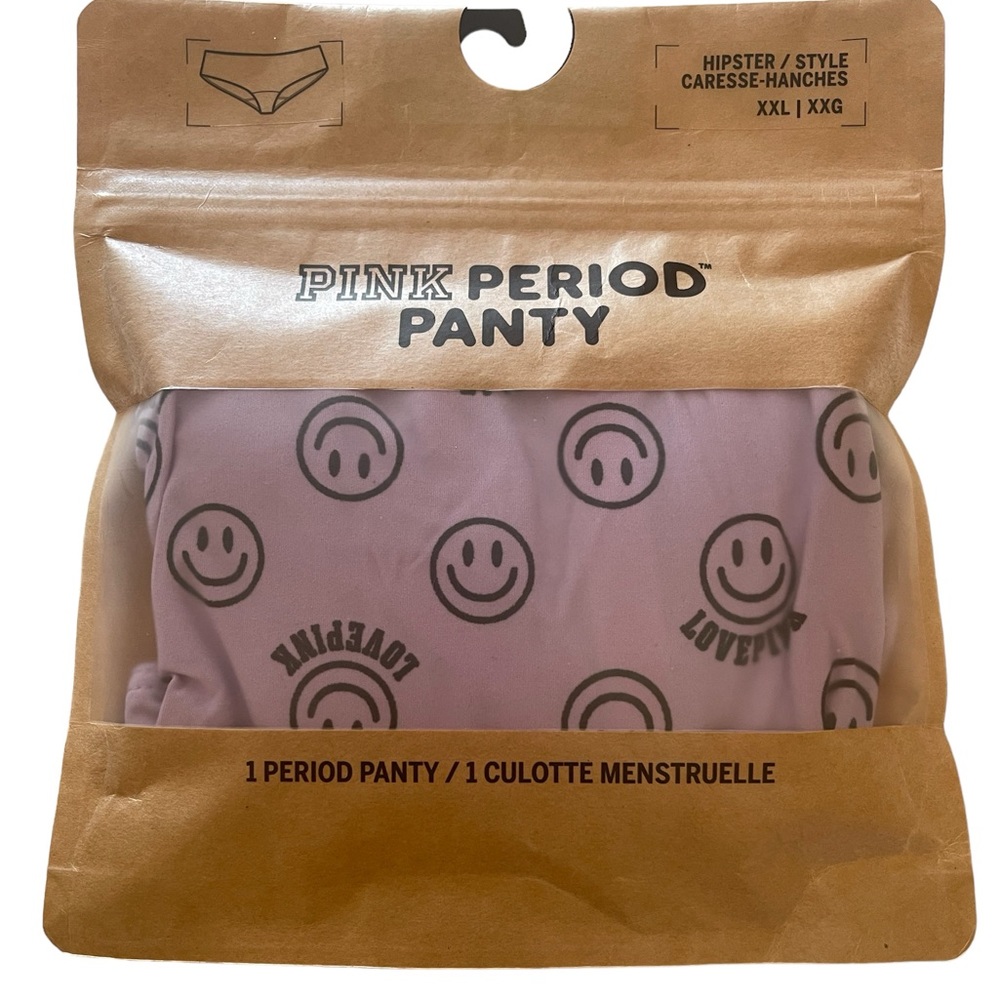 NIP VS PINK SIZE XXL HIPSTER PERIOD PANTY.